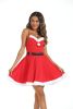 Women Christmas Dress Strapless Party Bodycon Mini Dress