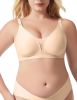 Bras for Women Wireless Deep V Mesh Comfortable Bralette Supportive Tshirt Bra No Underwire Seamless Push Up Full Coverage Everyday Bras