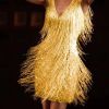Women's Layered Fringe Deep V Neck Mini Dress Sleeveless Tassels Flapper Dresses